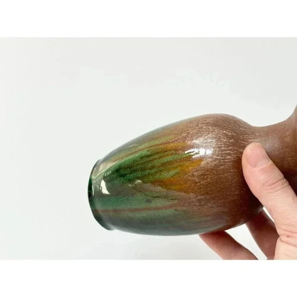 Drip Glaze Hosley Pottery Handmade Mini Vintage Vase - Picture 3 of 6